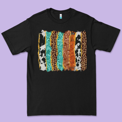 Western Brushstroke Premium Tee Designed By Adodesignshop