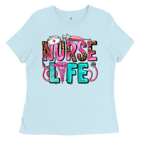 Baby Blue nurse life Ladies Tee - AdoDesignShop