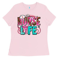 Bubblegum Pink nurse life Ladies Tee - AdoDesignShop