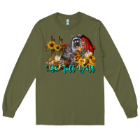 Army Green It's Fall Y'all Long Sleeve Tee - LillyAllenDesigns
