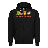 Black Xoxo the original love letters Easter Day Zipper Hoodie - HowdyJamesFarm