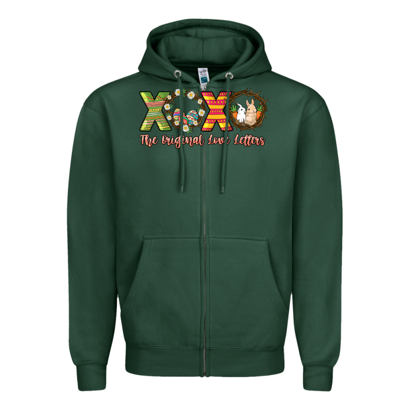 Xoxo The Original Love Letters Easter Day Zipper Hoodie by HowdyJamesFarm | Teevron