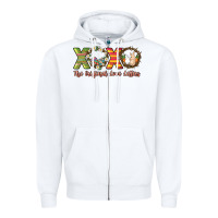 White Xoxo the original love letters Easter Day Zipper Hoodie - HowdyJamesFarm