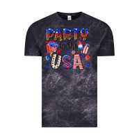 Cloud Black party in the usa Vintage Tee - NancyCooperArtShop