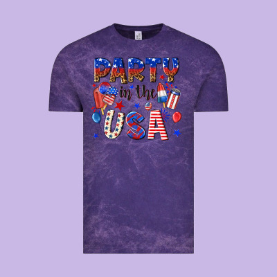 Party In The Usa Vintage Tee Designed By Nancycooperartshop