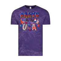 Cloud Purple party in the usa Vintage Tee - NancyCooperArtShop