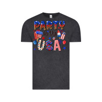 Vintage Black party in the usa Vintage Tee - NancyCooperArtShop