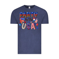 Vintage Denim party in the usa Vintage Tee - NancyCooperArtShop
