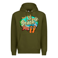 Army Green dont be a shady beach 2 Premium Hoodie - JahusDesignShop