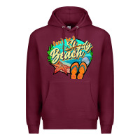 Burgundy dont be a shady beach 2 Premium Hoodie - JahusDesignShop