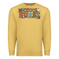 Antique Gold school nurse Premium Sweatshirt - OliviaCreatesArt