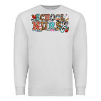 Dove Grey school nurse Premium Sweatshirt - OliviaCreatesArt