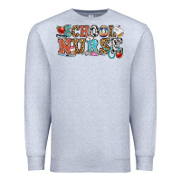 Heather Grey school nurse Premium Sweatshirt - OliviaCreatesArt