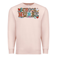 Pale Pink school nurse Premium Sweatshirt - OliviaCreatesArt