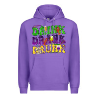 Purple Drink drank drunk Mardi Gras Premium Hoodie - HowdyJamesFarm
