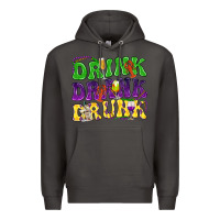 Smoke Drink drank drunk Mardi Gras Premium Hoodie - HowdyJamesFarm