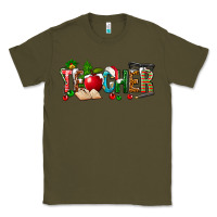 Army Green christmas teacher Classic Tee - NancyCooperArtShop