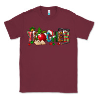 Burgundy christmas teacher Classic Tee - NancyCooperArtShop
