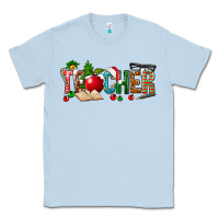 Dusty Blue christmas teacher Classic Tee - NancyCooperArtShop