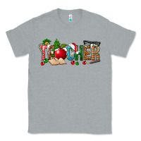 Heather Grey christmas teacher Classic Tee - NancyCooperArtShop