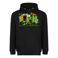 Black LPN Licensed Practical Nurse St. Patrick's Day Heavyweight Hoodie - CowGirlArtShop