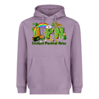 Lavender LPN Licensed Practical Nurse St. Patrick's Day Heavyweight Hoodie - CowGirlArtShop