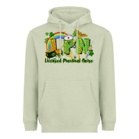 Matcha LPN Licensed Practical Nurse St. Patrick's Day Heavyweight Hoodie - CowGirlArtShop