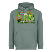 Sage LPN Licensed Practical Nurse St. Patrick's Day Heavyweight Hoodie - CowGirlArtShop