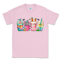 Bubblegum Pink easter day coffee gnome Classic Tee - CowhideDigitalArt