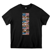 Black usa flag and western patterns  penwraps Heavy Core Tee - Artiststas