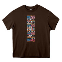 Chocolate Brown usa flag and western patterns  penwraps Heavy Core Tee - Artiststas