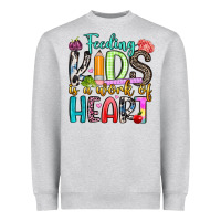 Feeding Kids Is A Work Of Heart Heavyweight Sweatshirt | Teevron