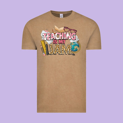 Teaching Is My Jam Teacher School Vintage Tee Designed By Nancycooperartshop