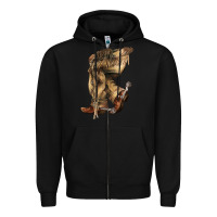 Black Cowboy boots western Zipper Hoodie - HowdyJamesFarm