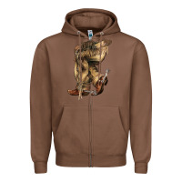 Chestnut Cowboy boots western Zipper Hoodie - HowdyJamesFarm