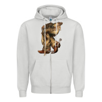 Dove Grey Cowboy boots western Zipper Hoodie - HowdyJamesFarm