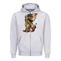 Heather Grey Cowboy boots western Zipper Hoodie - HowdyJamesFarm
