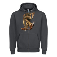 Smoke Cowboy boots western Zipper Hoodie - HowdyJamesFarm