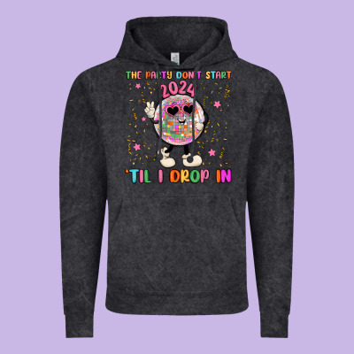The Party Don T Start Til I Drop In Vintage Hoodie Designed By Maliassmallbusiness