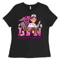 Black lvn licensed vocational nurse Ladies Tee - AdoDesignShop