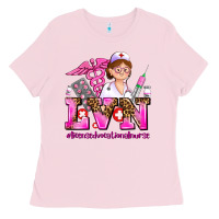 Bubblegum Pink lvn licensed vocational nurse Ladies Tee - AdoDesignShop