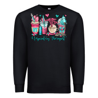 Black rt respiratory therapist coffee cups Premium Sweatshirt - OliviaCreatesArt