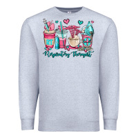 Heather Grey rt respiratory therapist coffee cups Premium Sweatshirt - OliviaCreatesArt