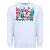 White rt respiratory therapist coffee cups Premium Sweatshirt - OliviaCreatesArt