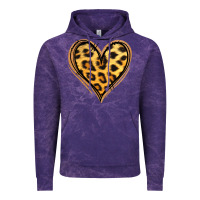 Cloud Purple gold glitter leopard heart Vintage Hoodie - Jasminsmagicworld