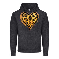 Vintage Black gold glitter leopard heart Vintage Hoodie - Jasminsmagicworld