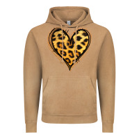 Vintage Camel gold glitter leopard heart Vintage Hoodie - Jasminsmagicworld