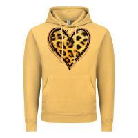 Vintage Mustard gold glitter leopard heart Vintage Hoodie - Jasminsmagicworld