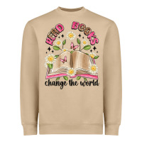 Read Books Change The World Artiststas Heavyweight Sweatshirt | Teevron