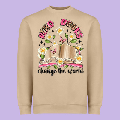 Read Books Change The World Artiststas Heavyweight Sweatshirt Designed By Artiststas